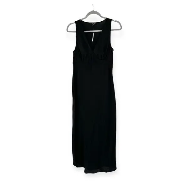 Madewell “The Ariana”  Black Midi Dress - Picture 3 of 13
